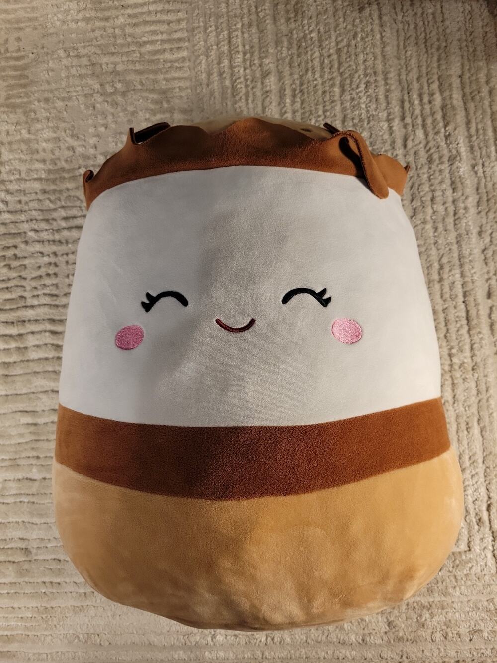 Squishmallow 20” Carmelita the S'mores Marshmallow Chocolate Soft Plush Rare